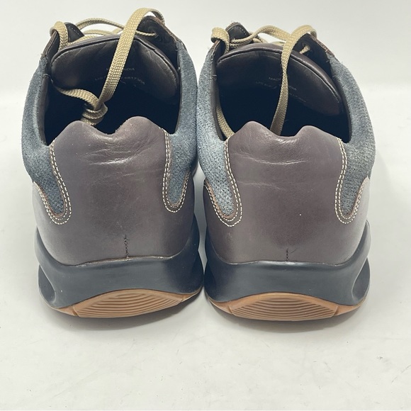 Cole Haan Shoes Mens 10 Gray Brown Leather Bicycle Toe Air Soles Oxford Sneaker - Picture 12 of 16